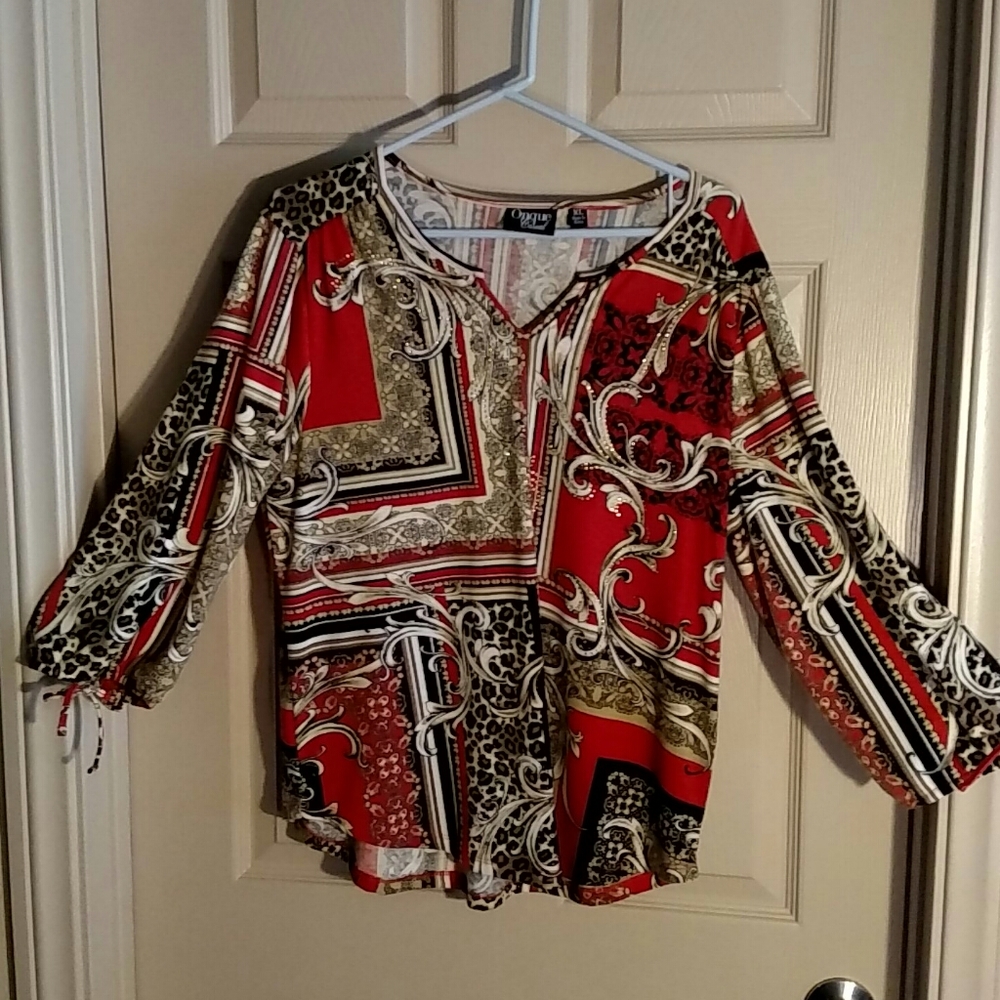 Onque Women's Embellished XL Tunic